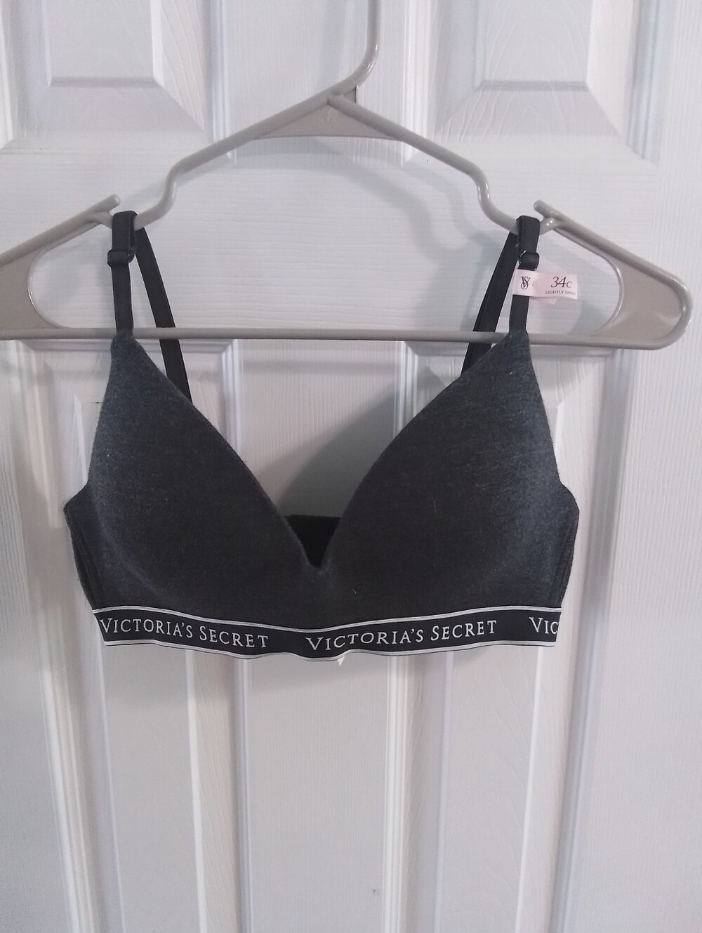 Victoria's Secret Charcoal Wireless Logo Bralette